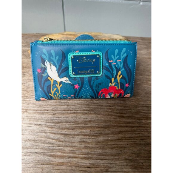 Loungefly Disney Little Mermaid Ariel Live Action Flap Wallet - Picture 4 of 9